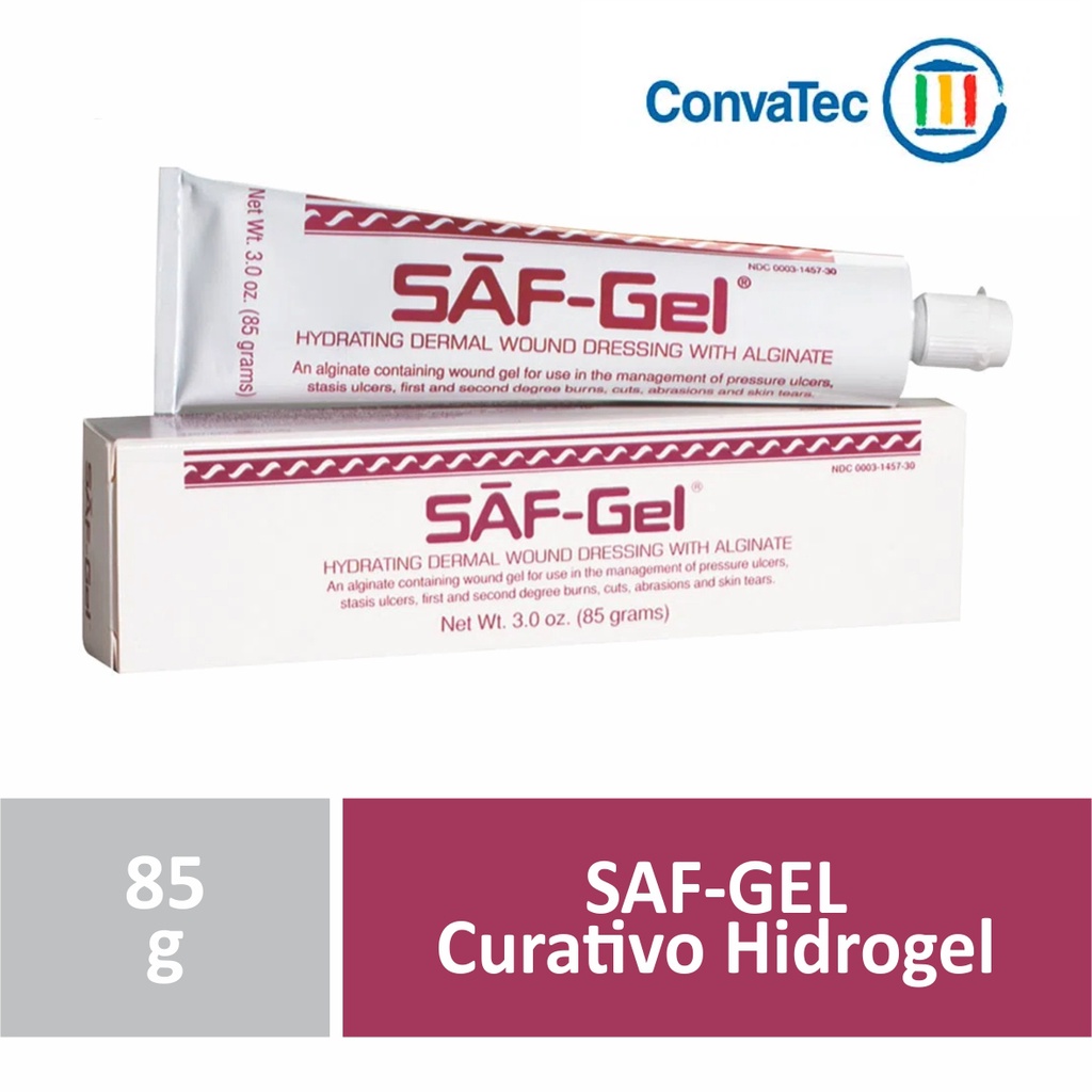 Saf Gel Curativo Hidratante com Alginato de Cálcio e Sódio 85g