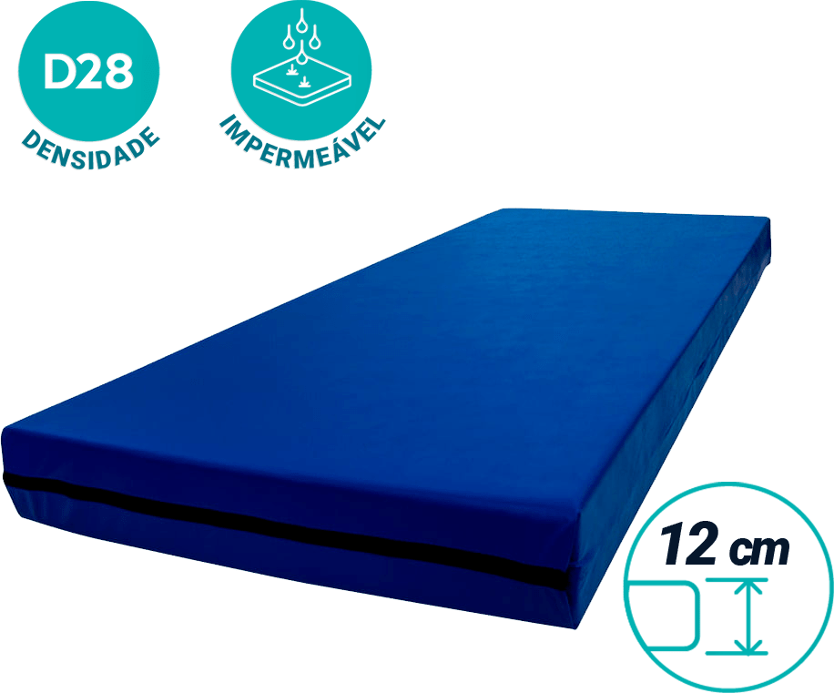 Colchão Hospitalar D28 Medidas 1,88×0,88x12cm – Celiflex