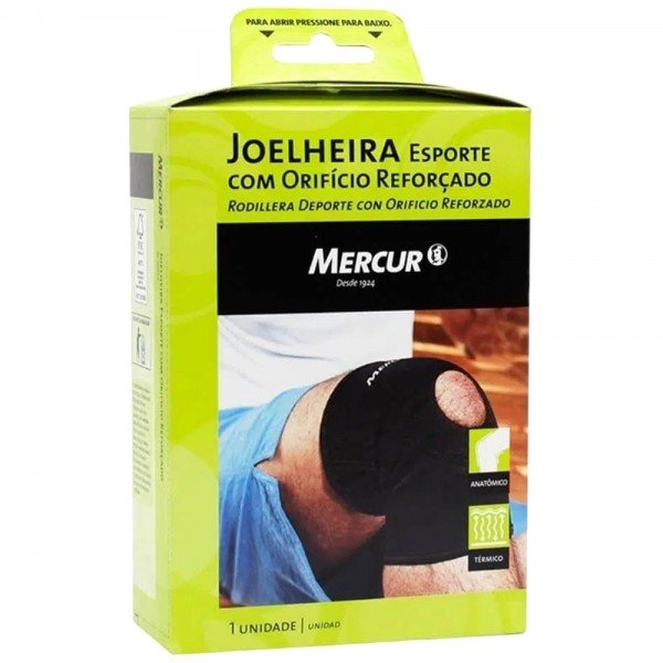 Joelheira Esporte c/ Orifício Reforçado T/M – Mercur