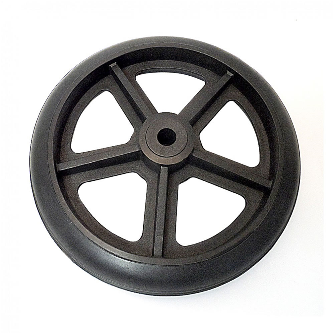 Roda Preto Dianteira Aro 6 com Rolamento Par- Ref 01376 Jaguaribe